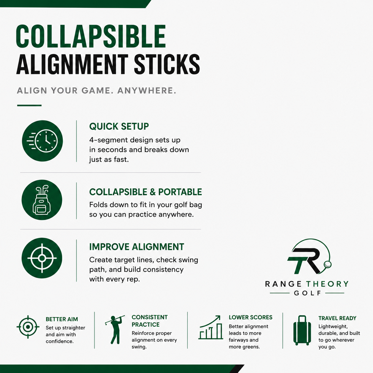 Foldable Alignment Sticks