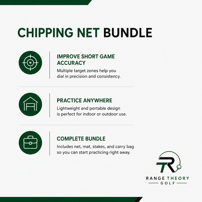 Pop-Up Golf Chipping Net Bundle