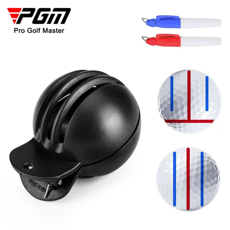 1Pc Golf Ball Line Liner Drawing Marking Alignment Putting Tool and 2 Pieces Golf Ball Marker Pen, Golf Scribe Accessories